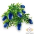 Kép 1/4 - Mű zöld banksia serrata csokor 7 szál 38 cm - sötétkék szemből