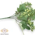 Kép 2/3 - Mű zöld repcsényretek csokor bimbós 6 szál 28 cm - zöld közeli