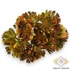 Kép 1/4 - Mű zöld aeonium köteg 6 szál 28 cm - narancs szemből