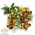 Kép 1/4 - Mű zöld tűztövis bokor 9 szál 45 cm - sárga-barna ferde