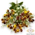 Kép 2/4 - Mű zöld tűztövis bokor 9 szál 45 cm - sárga-barna szemből