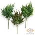 Kép 2/2 - Mű zöld egylevelű fodorkafenyő csokor 5 szál 43 cm váltó