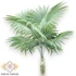 Kép 2/4 - Mű legyezőpálma bokor nagy gumis 8 szál 52 cm - hamvas álló