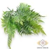 Kép 1/3 - Mű zöld tőzegpáfrány bokor 7 szál 40 cm - világoszöld szemből