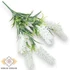 Kép 1/3 - Mű zöld bugás veronika csokor 7 szál 34 cm - fehér szemből