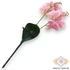 Kép 3/3 - Mű orchidea levéllel gumis 2 ág 47 cm - pink hátul