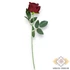 Kép 4/4 - Mű bársony rózsaszál 50 cm - bordó álló