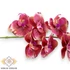 Kép 2/3 - Mű gumibevonatos phalaenopsis szál 98 cm - bordó-rózsaszín közeli