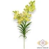 Kép 3/3 - Mű cymbidium szál levelekkel selyem 110 cm - zöld álló