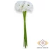 Kép 4/4 - Mű gerbera köteg 6 szál selyem 50 cm - fehér álló