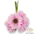 Kép 3/4 - Mű gerbera köteg 6 szál selyem 50 cm - barbie-rózsaszín szemből
