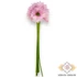 Kép 4/4 - Mű gerbera köteg 6 szál selyem 50 cm - barbie-rózsaszín álló
