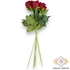 Kép 4/4 - Mű illatos rózsa köteg 6 szál bársony 51 cm  - bordó álló