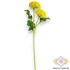Kép 3/3 - Mű zöld gömb dália szál 52 cm - sárga álló