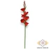 Kép 3/3 - Mű kardvirág szál gumi 92 cm - piros álló