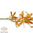 Kép 2/3 - Mű cymbidium iridioides szál selyem 84 cm - narancs közeli
