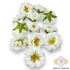 Kép 2/2 - Mű rézvirág csomag selyem 6 cm 12 db - fehér összes