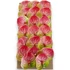 Kép 3/4 - Mű flamingó fejek tálcán 20 db bevonatos 13 cm - pink-zöld tálca