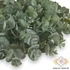 Kép 2/3 - Mű eukaliptusz koszorú kicsi gumis 29 cm - sötétzöld közeli