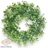 Kép 1/3 - Mű zöld natálszilva koszorú nagy 48 cm - zöld szemből