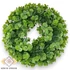 Kép 1/3 - Mű zöld eukaliptusz koszorú nagy 46 cm - zöld szemből
