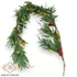 Kép 3/3 - Mű vegyes fenyő girland gumi 186 cm - zöld álló