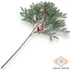 Kép 4/4 - Mű zöld chilei araukária szál 57 cm - havas hátul