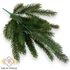 Kép 1/4 - Mű zöld cukorsüvegfenyő bokor 8 szál 42 cm - sötétzöld szemből