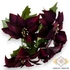 Kép 1/3 - Mű mikulásvirág csokor bársony 5 szál 35 cm - bíbor szemből